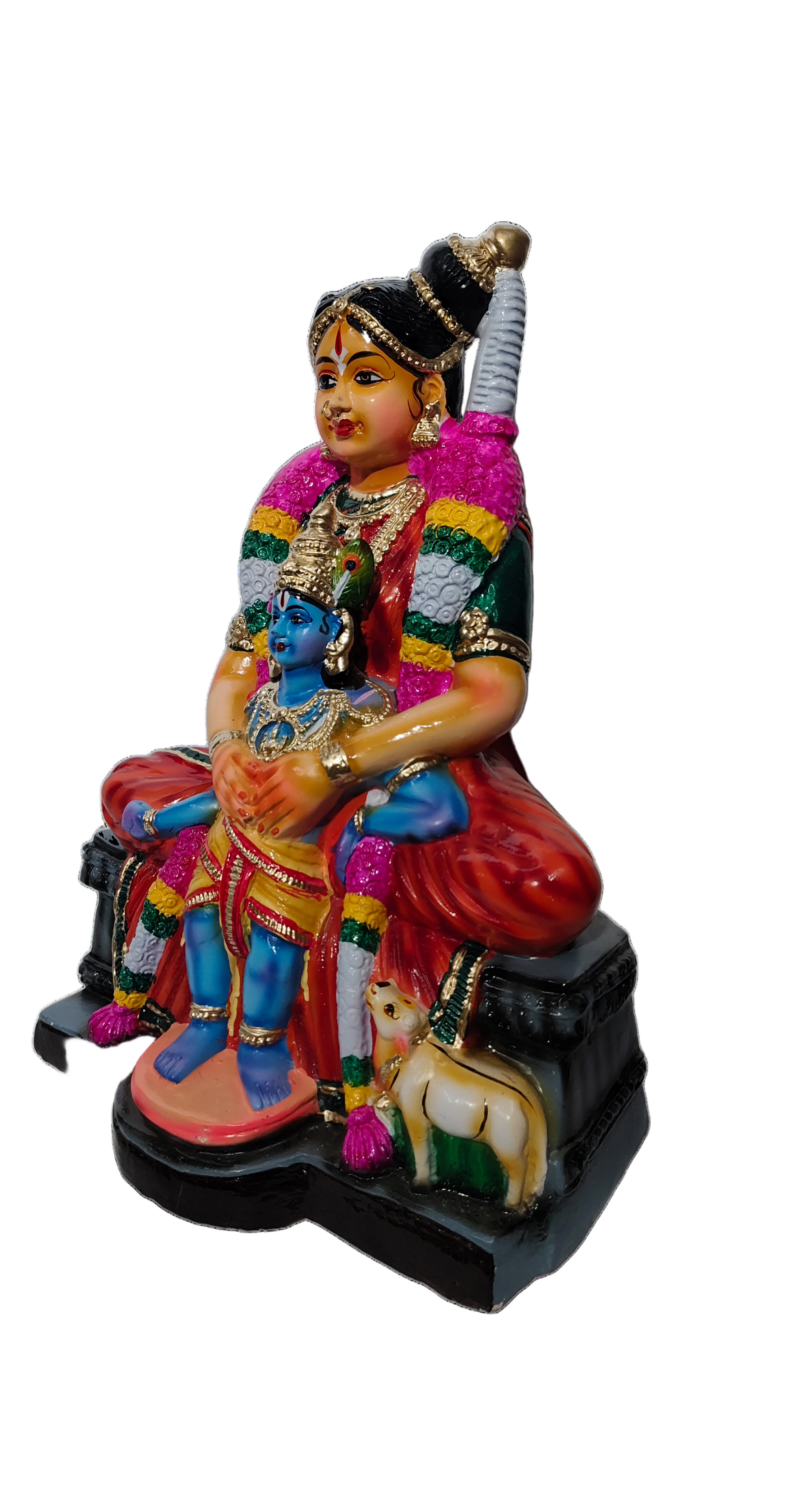 Andal Krishna Idol – Handcrafted divine statue symbolizing love, devotion, purity, and blessings for pooja, temples, and spiritual spaces.