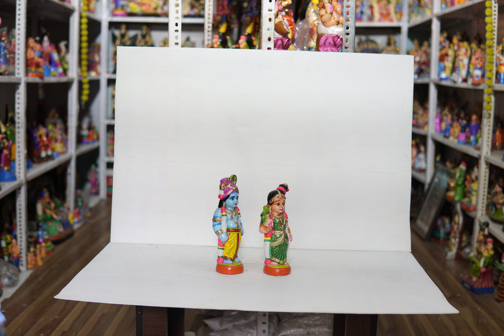 Andal Krishna |10 inches paper mache