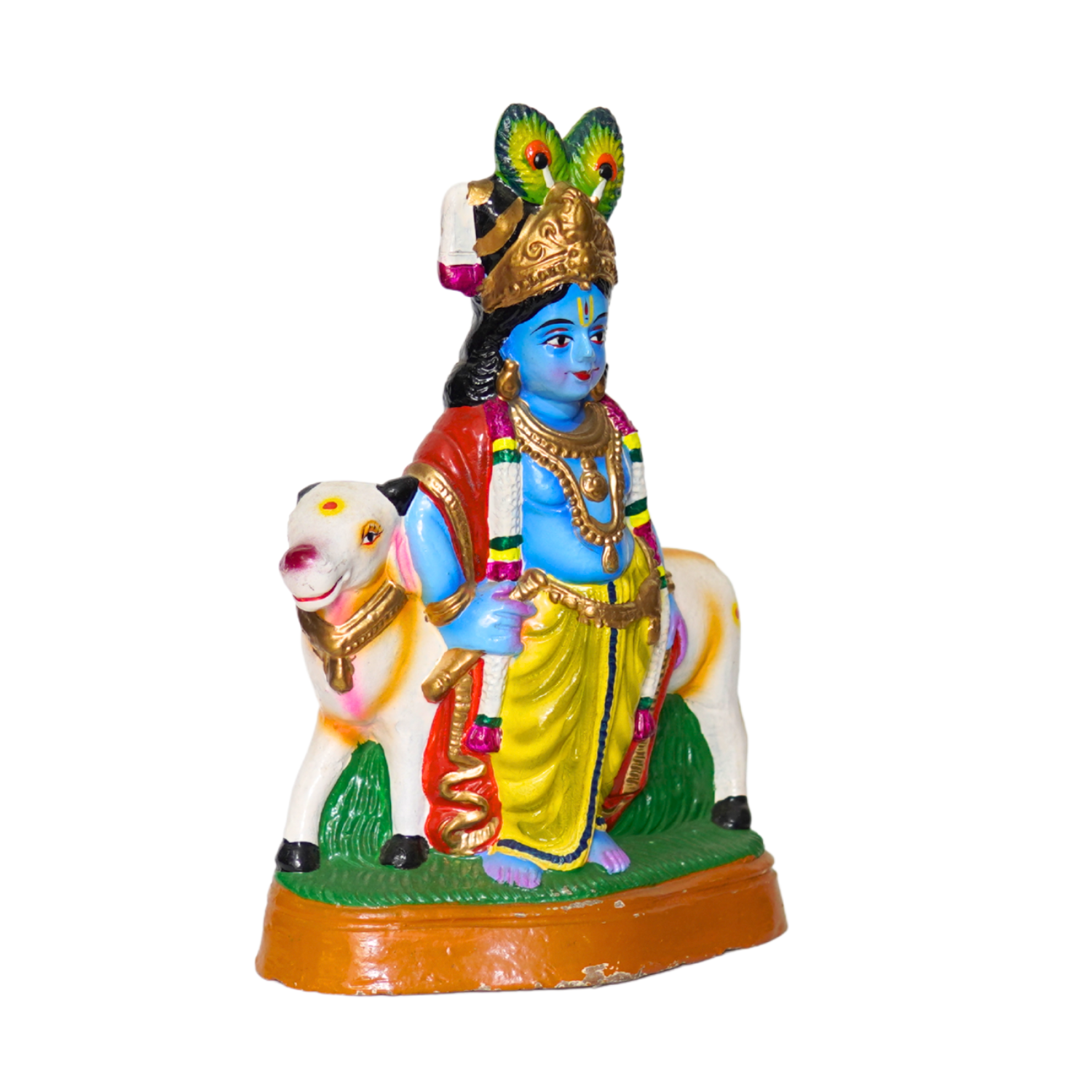 Cow Krishnan | 13.5 inches | clay