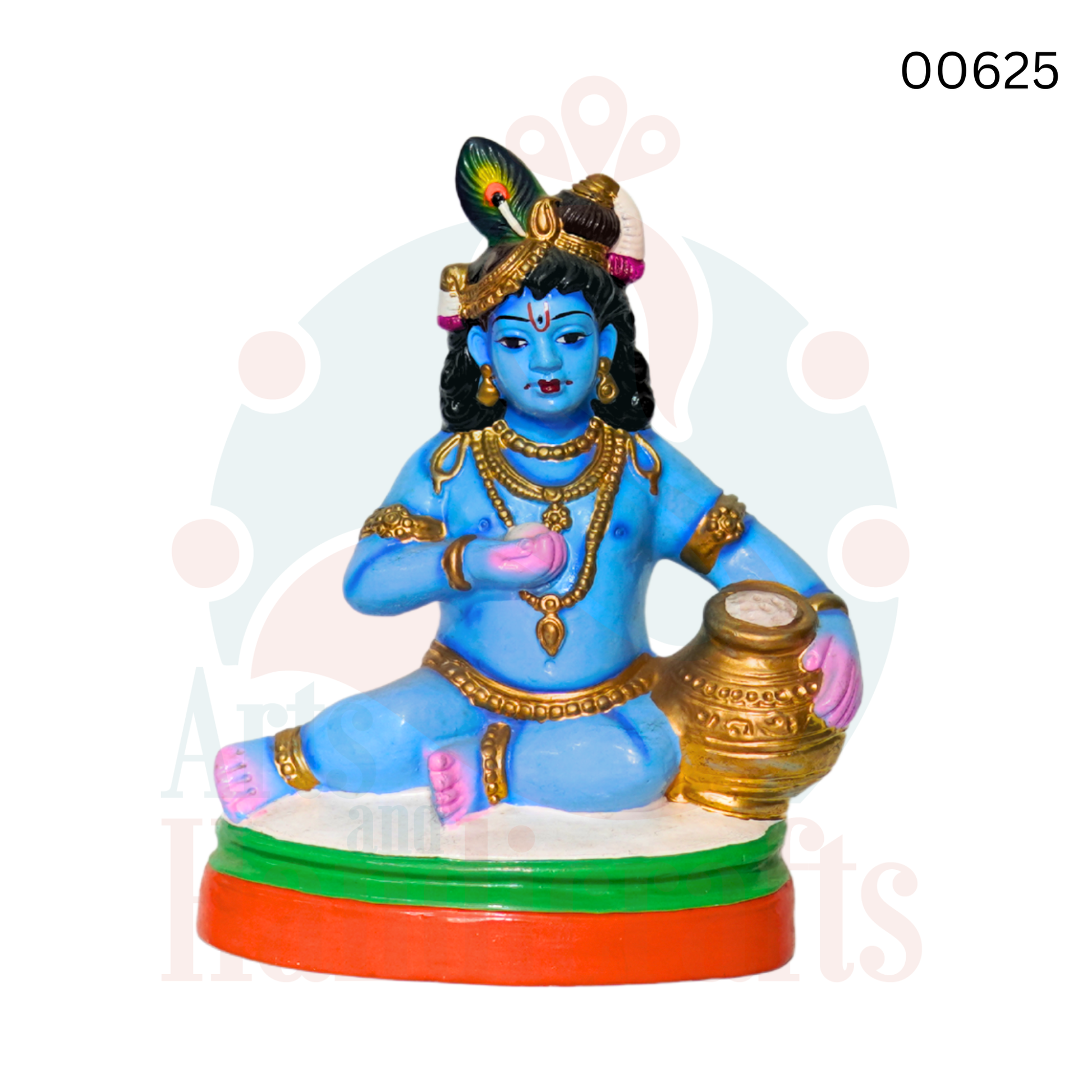 Butter Eating Krishna | 12 inches | Paper Mache