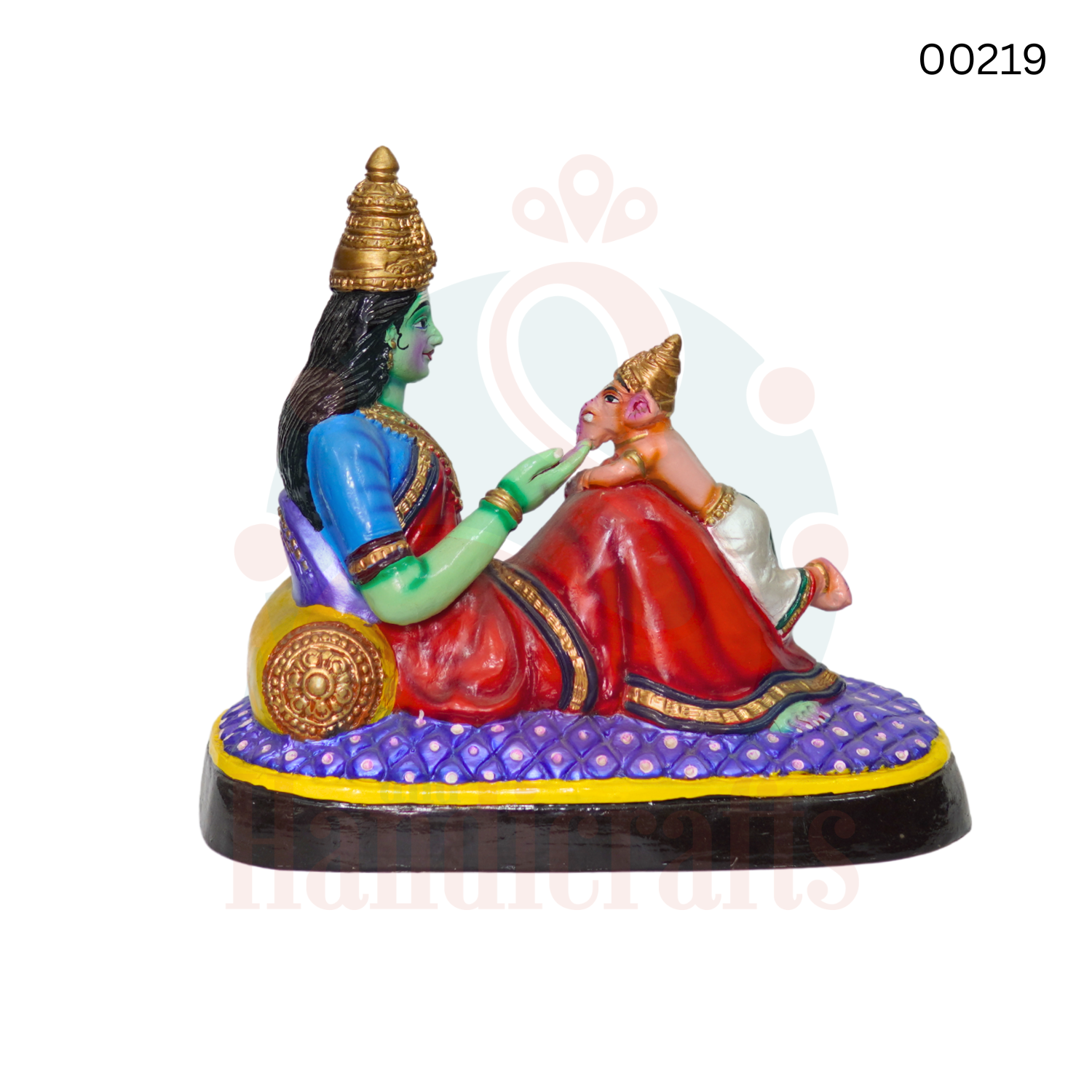 Vinayagar Parvathi | 14 inches | paper mache