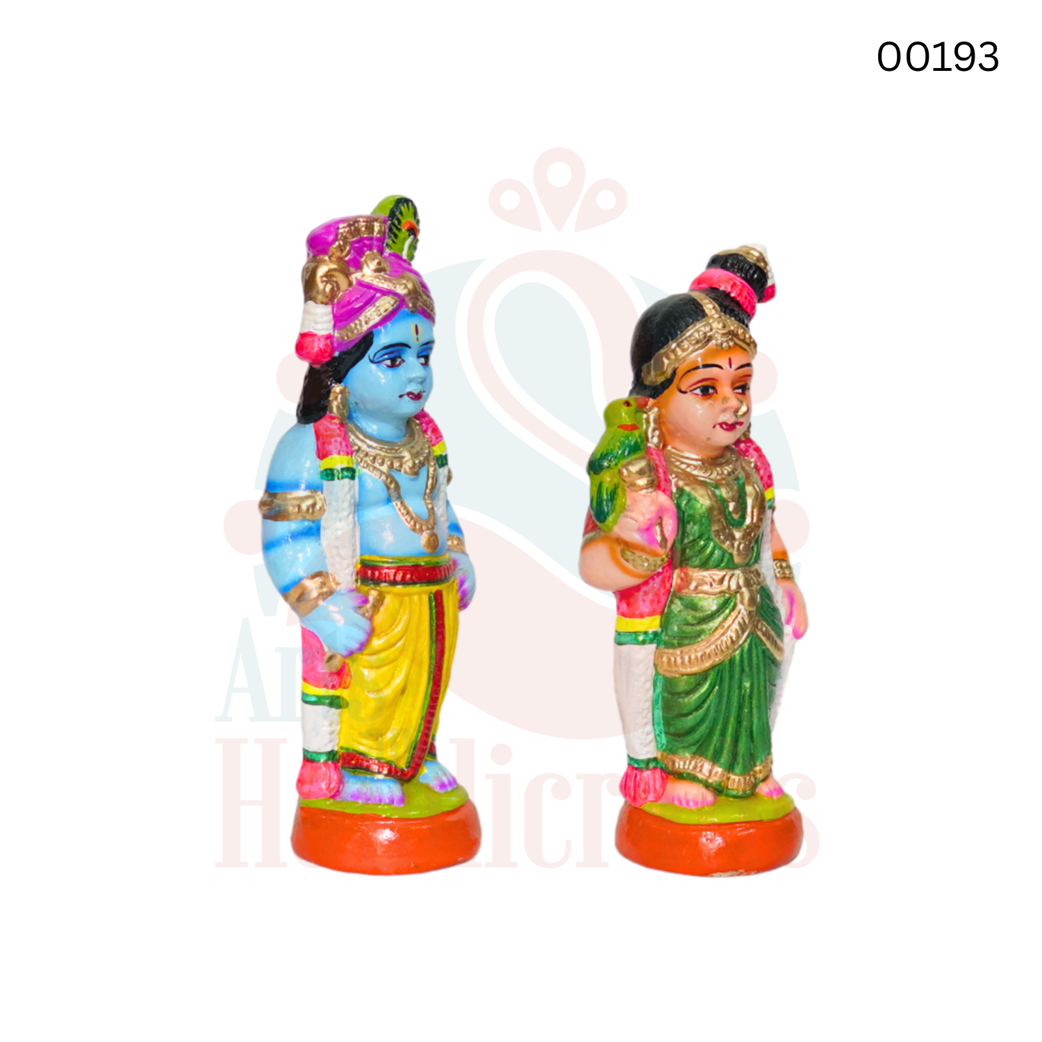 Andal Krishna |10 inches paper mache