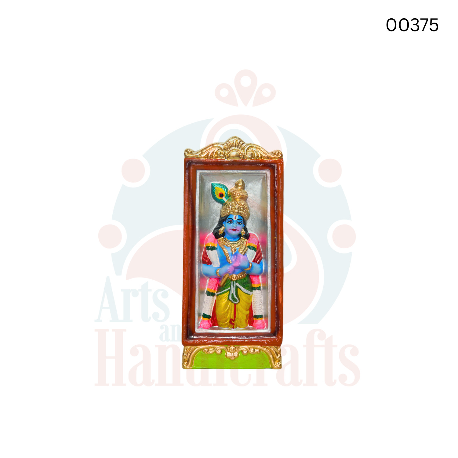 Malai Soodi Kudutha Andal Statue Set | 11 inches | Clay