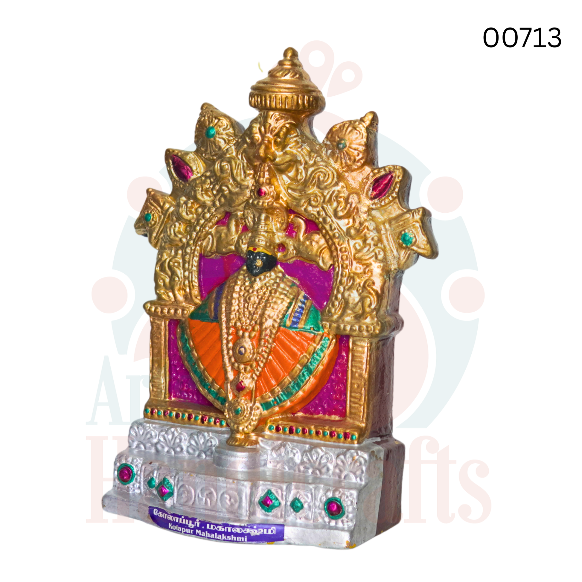 Kolapur Lakshmi Amman | 13 inches | clay