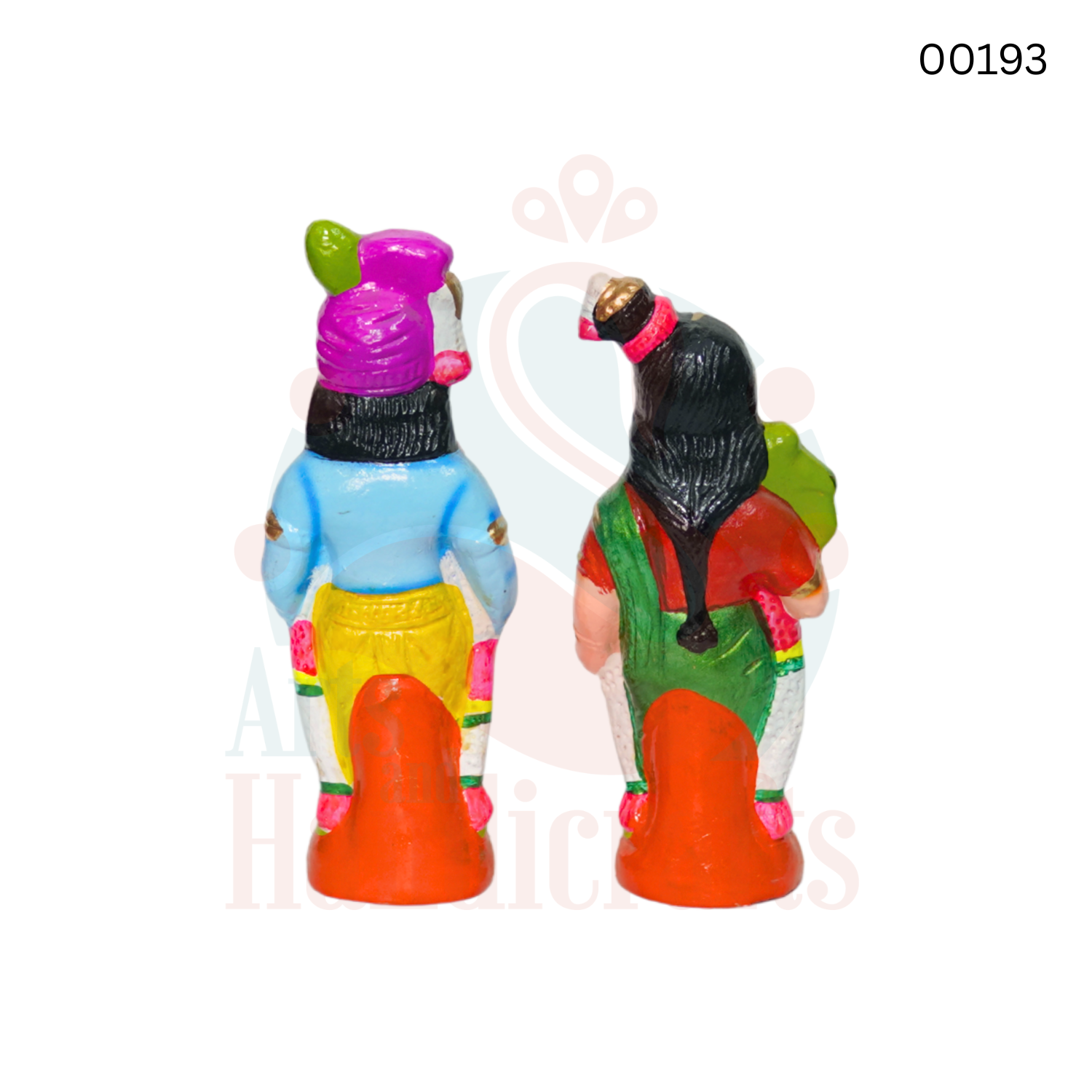 Andal Krishna |10 inches paper mache