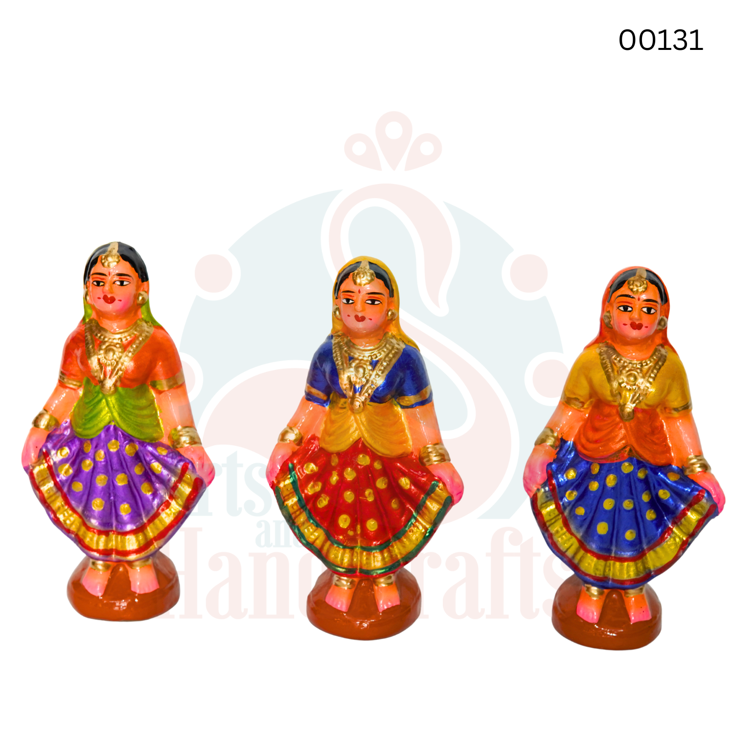 Gopi Dance Set | 9 inches | Paper Mache