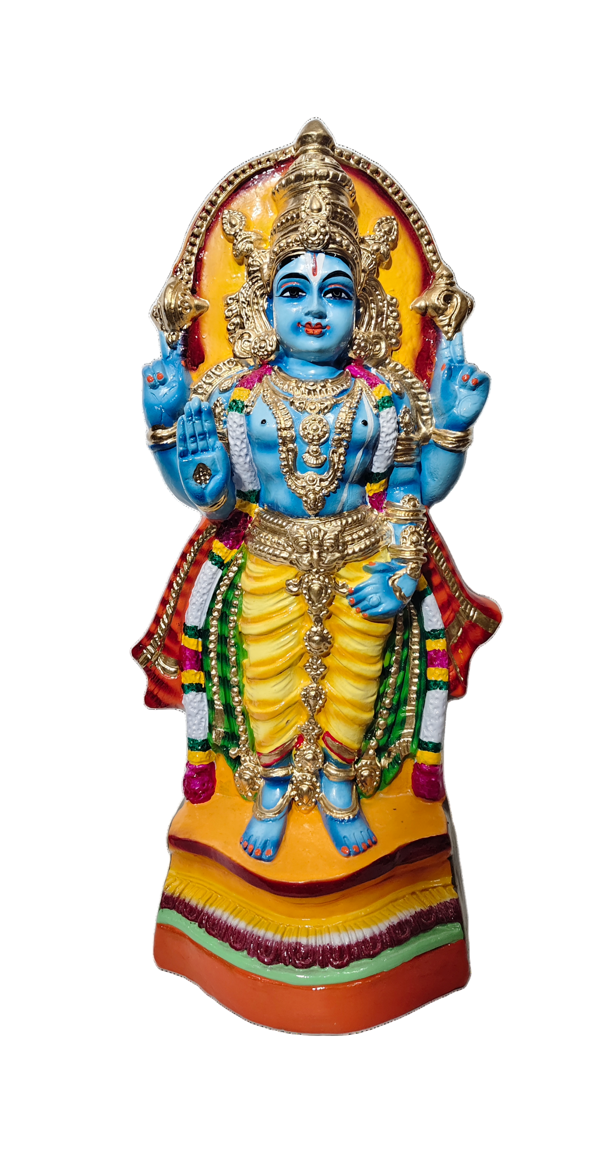 Dhanvantari – Sacred idol symbolizing divine power, protection, and spiritual blessings.