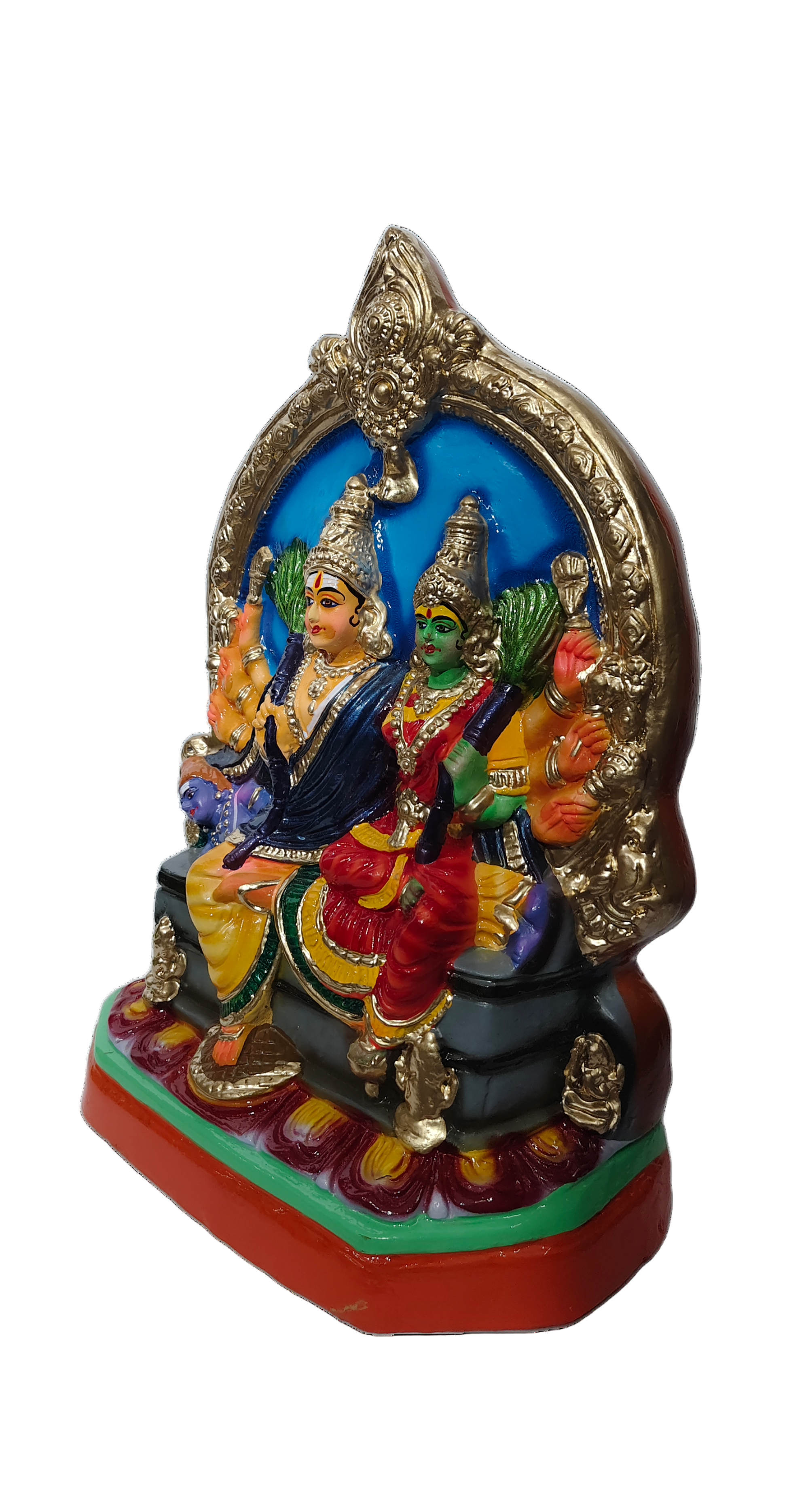 Kameshwarar Kameshwari Idol – Handcrafted divine statue symbolizing love, harmony, and blessings.