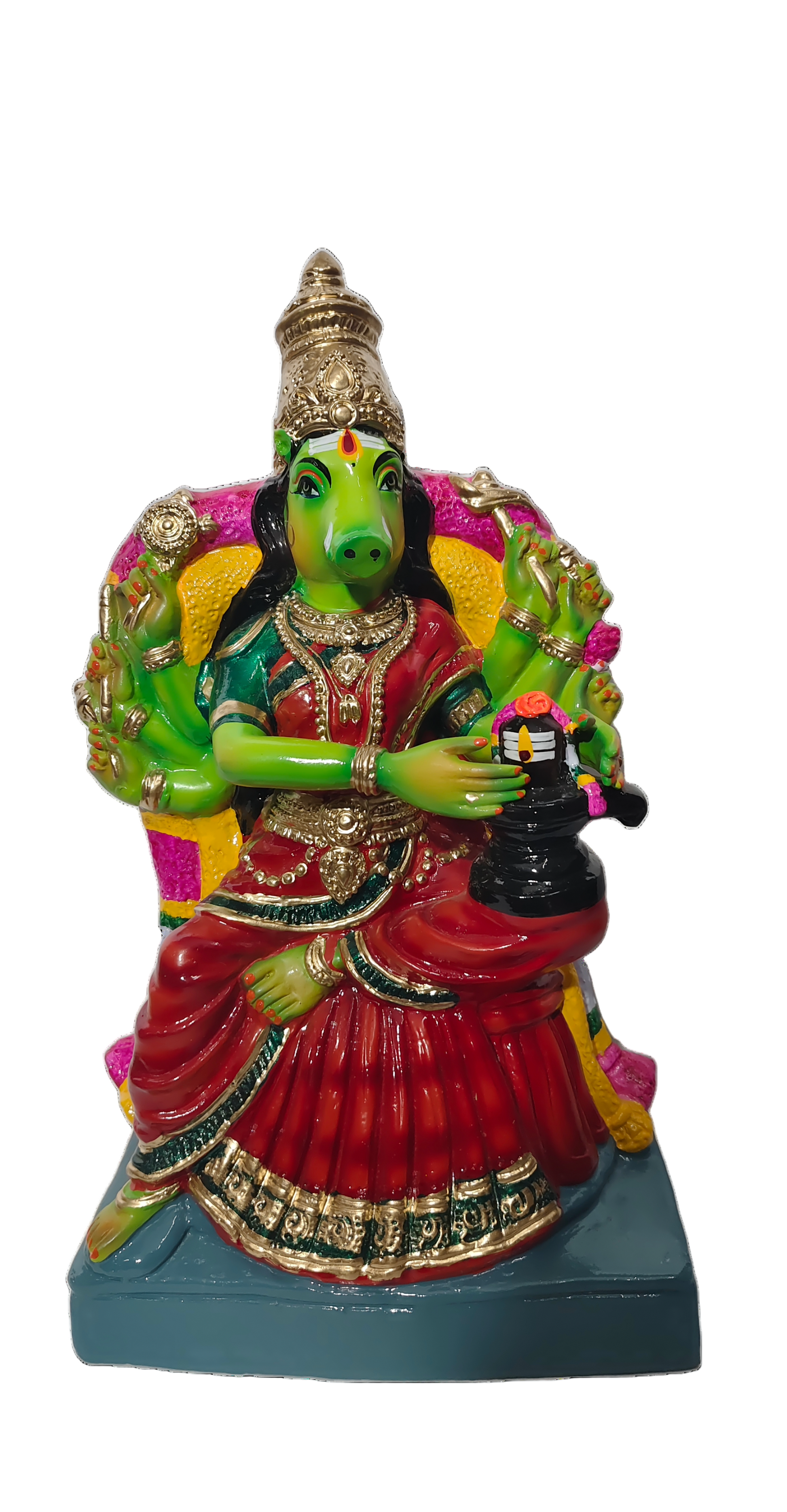 Varahi with Lord Shiva – Sacred idols representing divine power, protection, and spiritual blessings