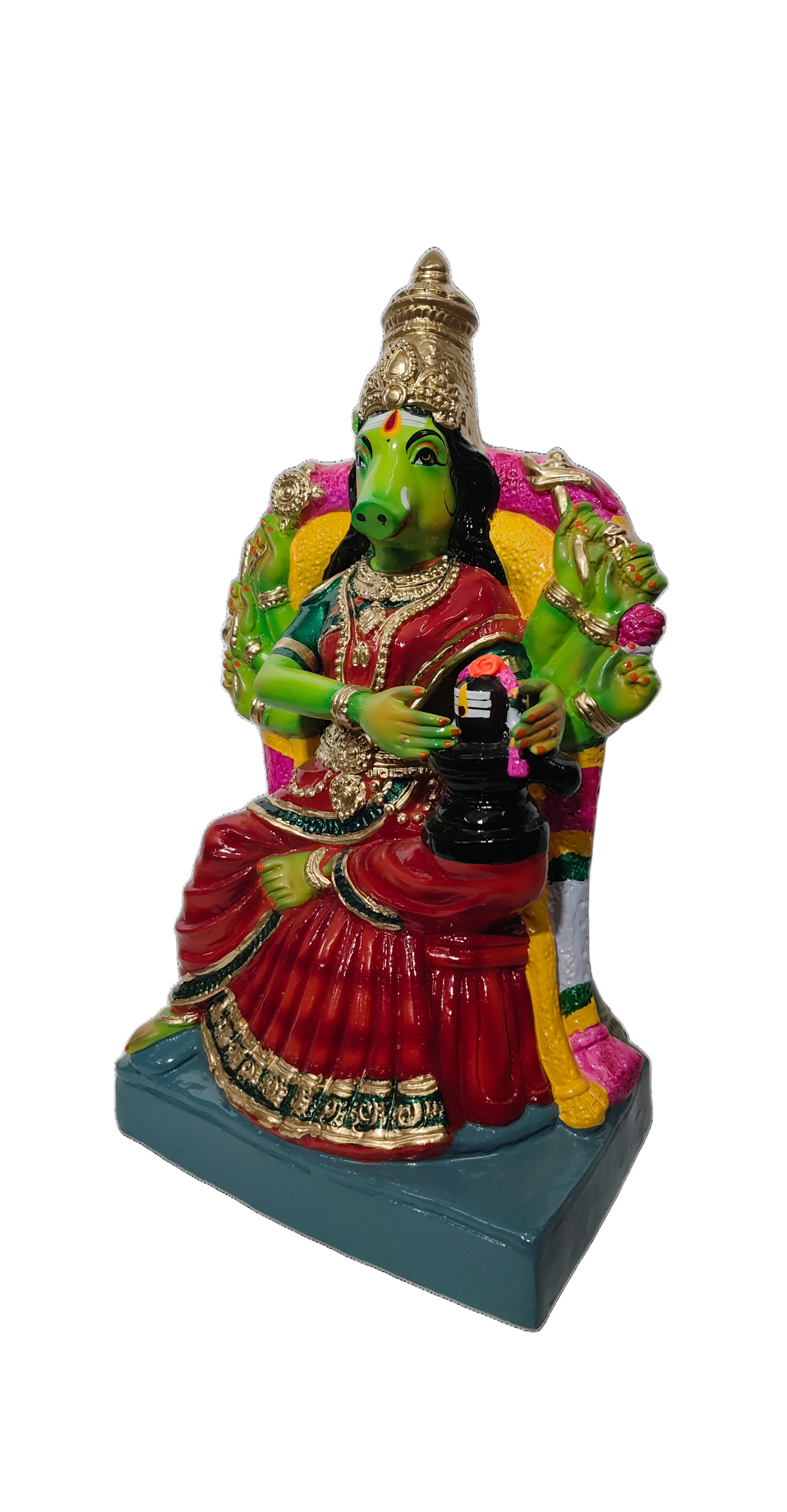 Varahi with Lord Shiva – Sacred idols representing divine power, protection, and spiritual blessings.